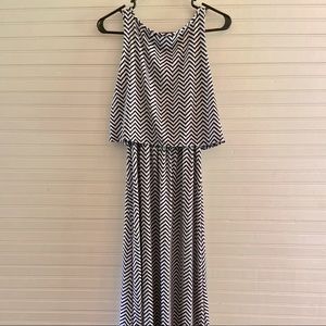 Robert Louis Maxi Chevron Dress
